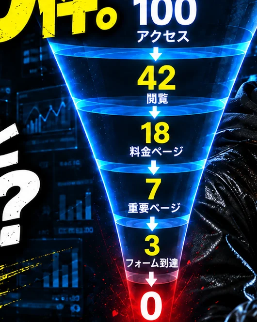 アクセスから問い合わせまでのファネル